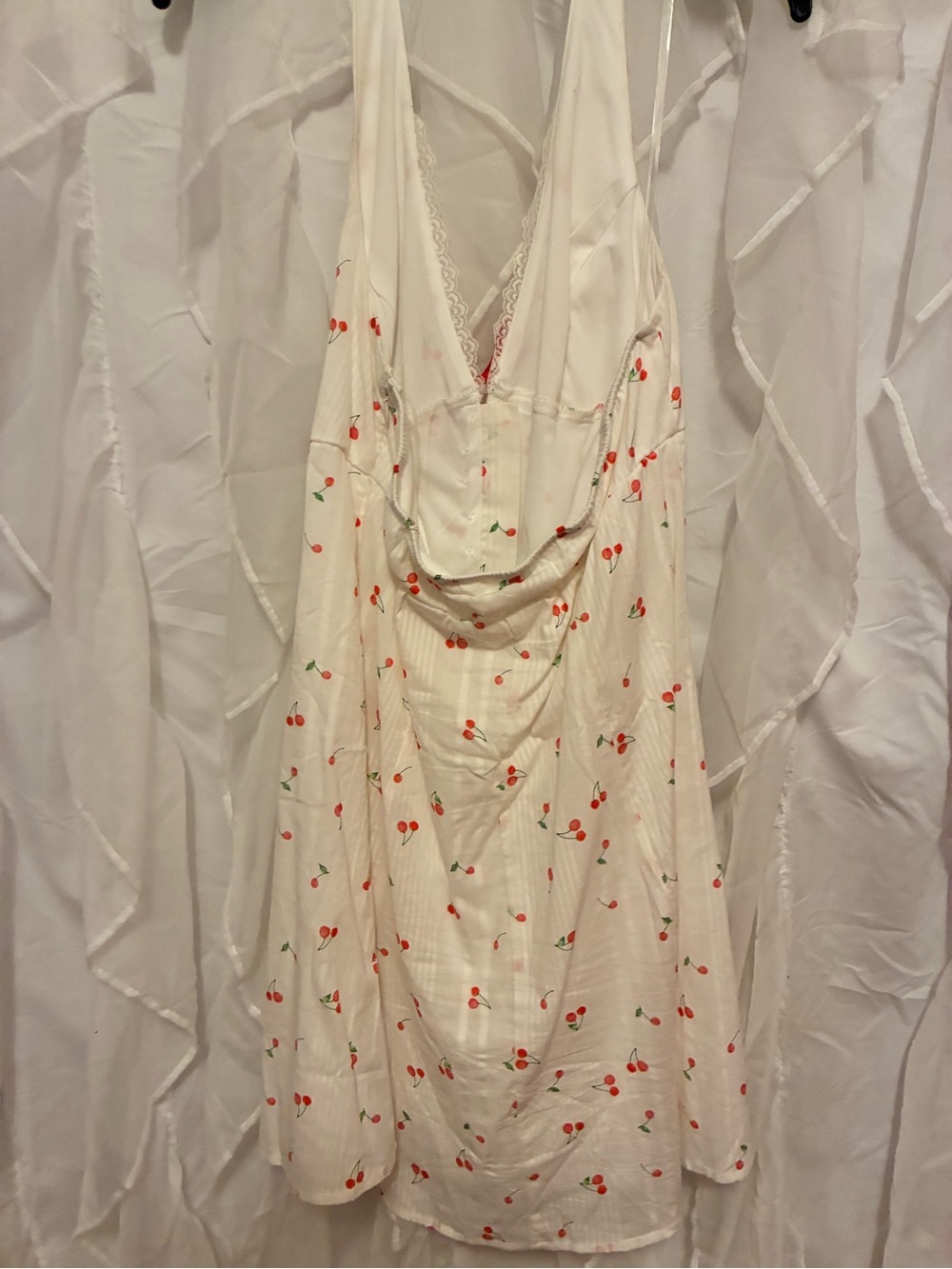 wild fable white Dress with Red Cherry Print - Picture 3 of 5